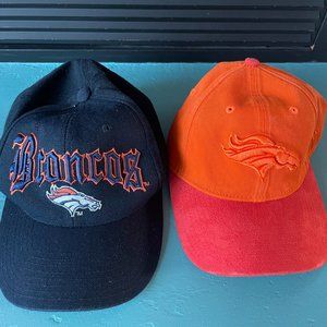 Hers and His Broncos Caps Adjustable New! 2 Sizes